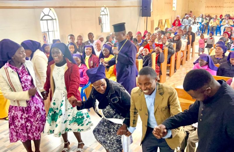 Chapel service in session