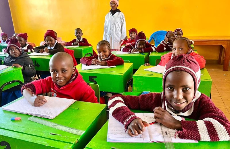 Pupils at their desks during a lesson